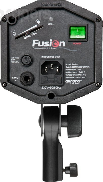 Llambë studio Aurora Fusion 600, flash profesional 600W, e zezë