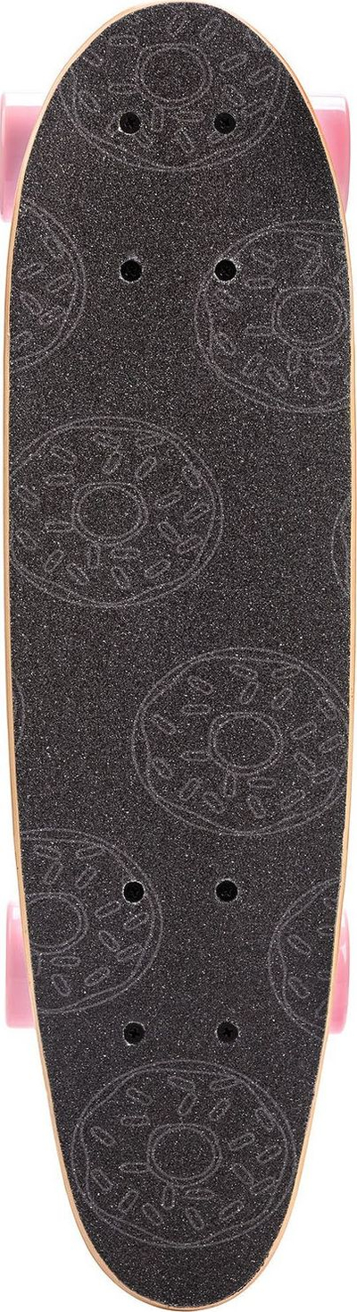 Skateboard Meteor Cruiser Donuts, druri 7 shtresa, kushineta ABEC-7, blu me rozë