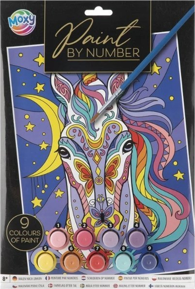 Set pikture me numra A4 Painting By Numbers, 4 lloje të ndryshme