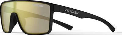 Syze dielli Tifosi Golf Sanctum, lente Smoke Yellow Mirror, pa kornizë, i zi mat