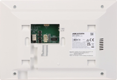 Monitor video dere Hikvision DS-KH6320Y-WTE2-W, ekran 7", TFT LCD, i bardhë