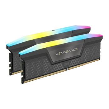 RAM CORSAIR VENGEANCE RGB, 32GB DDR5, 6400MHz, gri