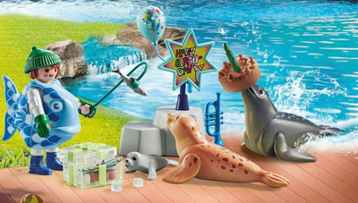 Set lodrash Playmobil My Life 71448 Keeper me kafshë, 39 pjesë, për ditëlindje