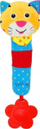 Lodër pelushi Baby Mix Tigrush, me zile, fishkëllimë edhe kafshues, shumëngjyrësh