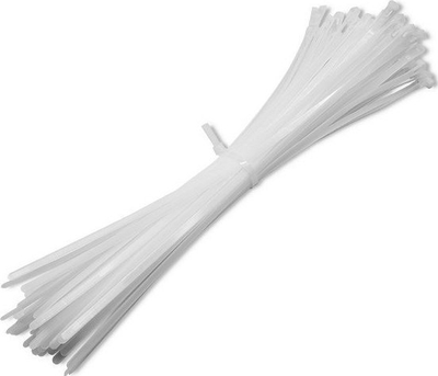 Lidhëse kabllosh Qoltec Reusable Cable Ties 7.2, najlon, të bardha