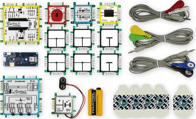 Set edukativ BrickRknowledge Bio Feedback, Arduino MKR WiFi 1010, sensorë biometrikë, jeshil e bardhë