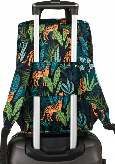 Çantë shpine Peterson, 20L, 40x30x20 cm, me print tropikal