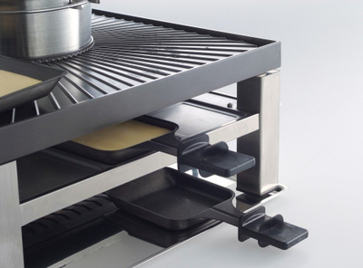 Grill raclette Solis Combi-Grill 3 në 1, 2000W, për 8 veta, inox