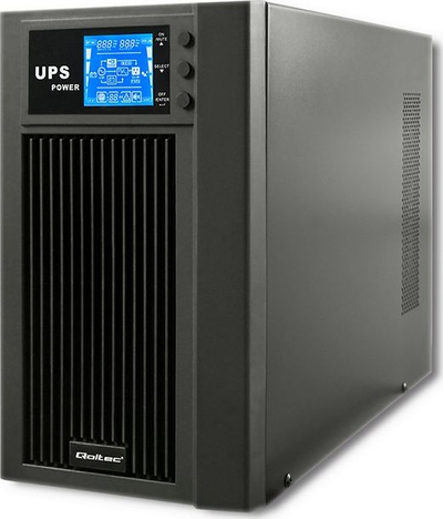 UPS Qoltec 53043, 3000VA 2400W, me ekran LCD, i zi