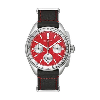 Set për meshkuj Bulova, orë dore Lunar Pilot + rrip NATO i kaftë