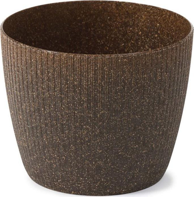 Vazo dekorative Magnolia ECO Jumper, 11 cm diametër, plastike, ngjyrë espresso