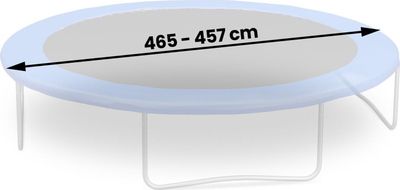 Tapet kërcimi për trampoline Neo-Sport NeoSport, diametër 465 cm, 90 susta, i zi
