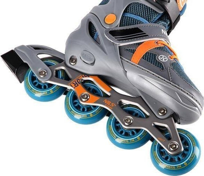 Patina inline Nils Extreme NJ1828, me krah 39-42, ABEC 7, gri me portokalli