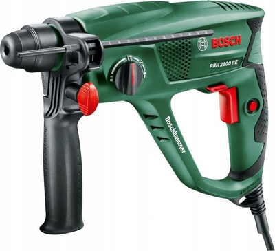 Çekiç rrotullues Bosch PBH 2500 RE, 600W, SDS plus, jeshile