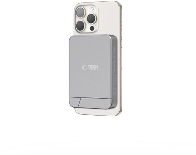 Power bank Tech-Protect PB15 LifeMag MagSafe, 10000mAh, 15W, gri hapësinor