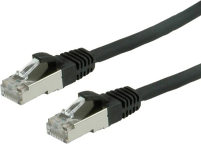 Kabllo Value Patchcord S / FTP (21.99.1235), Cat 6, LSOH, 1m, e zezë