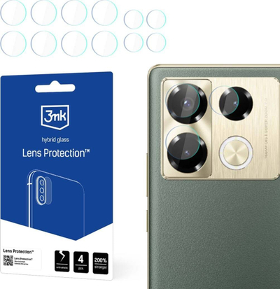 Mbrojtës xhami për kamera 3mk Lens Protection për Infinix Note 40 Pro, xham hibrid, 0.16mm, transparent
