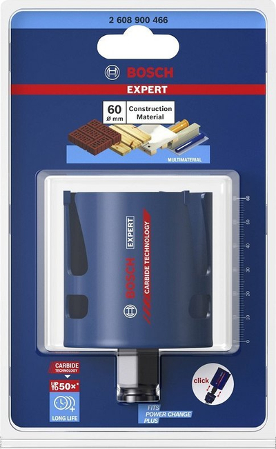 Sharrë rrethore Bosch Expert Power Change Multi Construction 60mm, karbit, për tulla dhe dru
