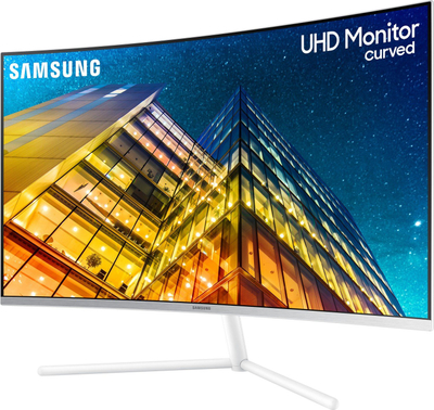 Monitor Samsung UR591C, 31.5", 4K UHD i lakuar, i bardhë