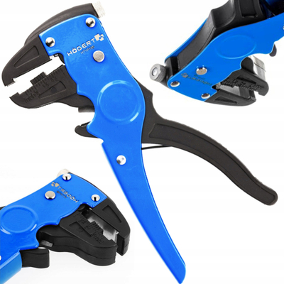Mjet automat për zhveshje telash Hoegert, 0.25-2.5mm, dorezë ergonomike, blu