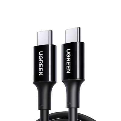 Kabllo USB Ugreen US300, USB-C në USB-C, 2m, 100W, e zezë