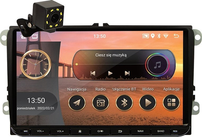 Radio makine 2 DIN Android 13, ekran 9", Bluetooth WiFi, me kamerë prapakthyese
