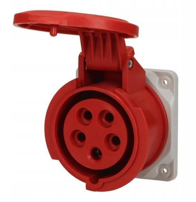 Prizë paneli SP23371, 16A, 5P 400V IP54, e kuqe