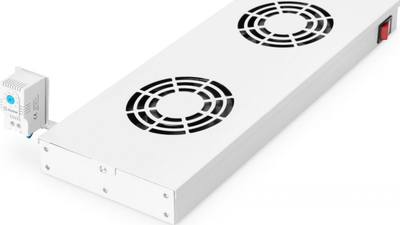 Modul ventilatorësh LevelOne Equip 280802 EZF-2-G, 2 ventilatorë, për kabinet 19", gri