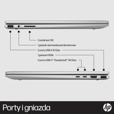 Laptop HP ENVY x360 15-fe0015nw , 15.6", Intel Core i5 1335U, 16 GB RAM, 512 GB SSD, i argjendtë