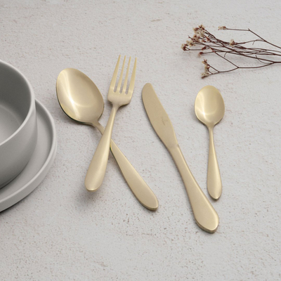 Set bestekësh BerlingerHaus, 24 pjesë, çelik inoks, ngjyrë champagne e artë
