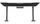 Tavolinë Endorfy Atlas L, 150x78cm, e zezë