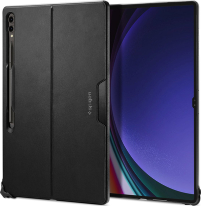 Kopertinë tablet Spigen Thin Fit Pro, Samsung Galaxy Tab S9 Ultra SM X910 SM X916, me S Pen, e zezë