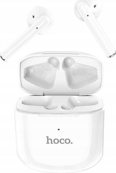 Kufje wireless Hoco EW19+, Bluetooth, me kuti karikimi, të bardha