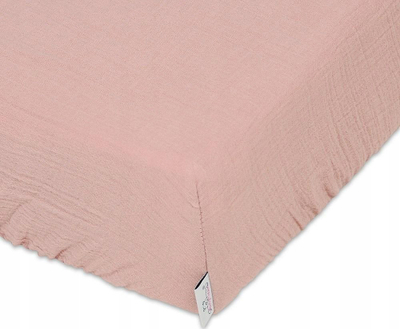 Çarçaf çuni Matex Muslin Fitted Sheet, 60x120 cm, pambuk, bezhë