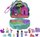 Set loje Mattel Polly Pocket Peacock Garden Compact, me kukulla dhe aksesorë, shumëngjyrësh