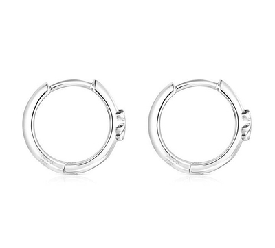 Vathë për femra Tous Basics silver hoop 1003911900, të argjendtë