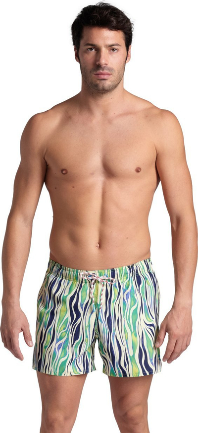 Shorc plazhi Arena Beach Boxer për burra, masa M, me ngjyra jeshile e blu