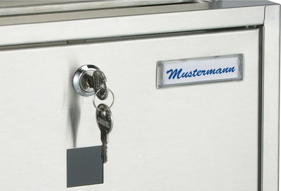 Kuti postare HI inoksi, me mbajtëse gazetash, 30.5x9.6x33.5 cm, metal