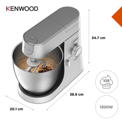 Mikser tavoline Kenwood Chef XL KVL4110S, 1200W, 6.7L, argjendtë