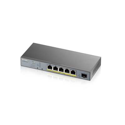 Switch rrjeti Zyxel GS1350-6HP, 5 porta, 100/1000 Mbps, PoE