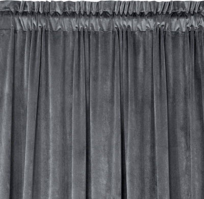 Perde kadife Eurofirany Drape 386719, 140x270cm, poliester, grafit