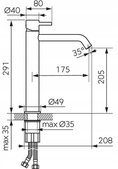 Rubinet lavamani FERRO CIRICULUS BCK2LGM, mbi banak, gun metal