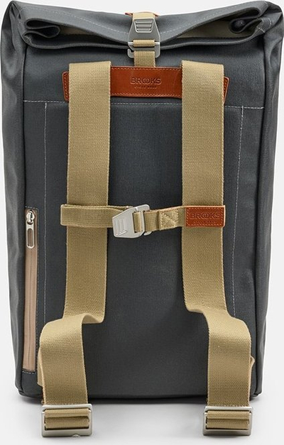 Çantë shpine Brooks Pickwick Cotton Canvas 26L, e papërshkueshme nga uji, gri honey