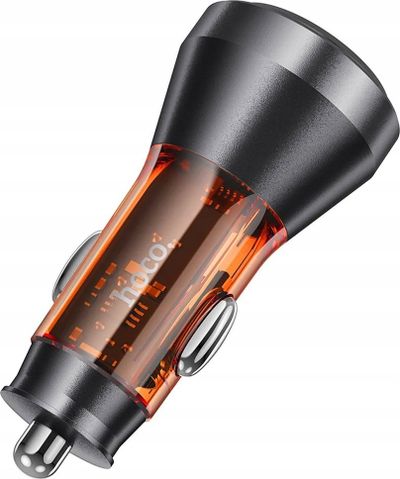 Karikues makine HOCO NZ12C, 2x Type C, 30W PD, portokalli