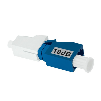 Zbutës optik Qoltec LC UPC, 10 dB, singlemode, gri