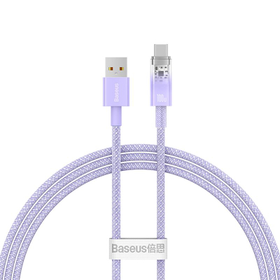 Kabllo USB Baseus Explorer CATS010405, USB A me USB C, 100W, 1m, vjollcë