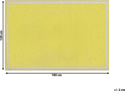 Tapet oborri ETAWAH, 120 x 180 cm, për jashtë, i verdhë