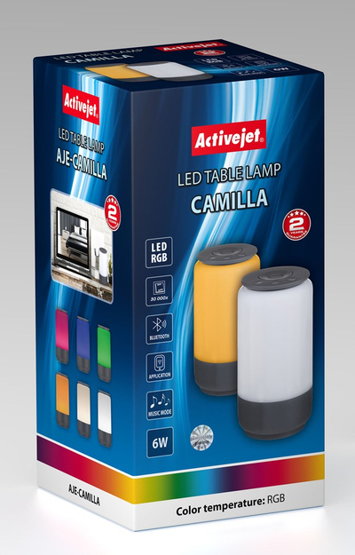 Lampë tavoline Activejet AJE-CAMILLA, LED dekorative, RGB, 400 lm