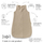 Vreçë gjumi për bebe Kenguru Gold, muslin pambuku, TOG 1, hazelnut