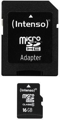 Kartë memorie MicroSDHC Intenso (3413470), klasa 10, 16 GB